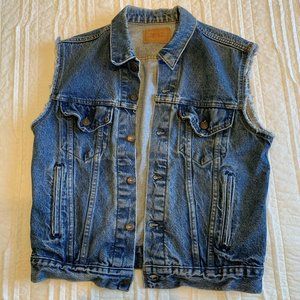 vintage levi denim vest